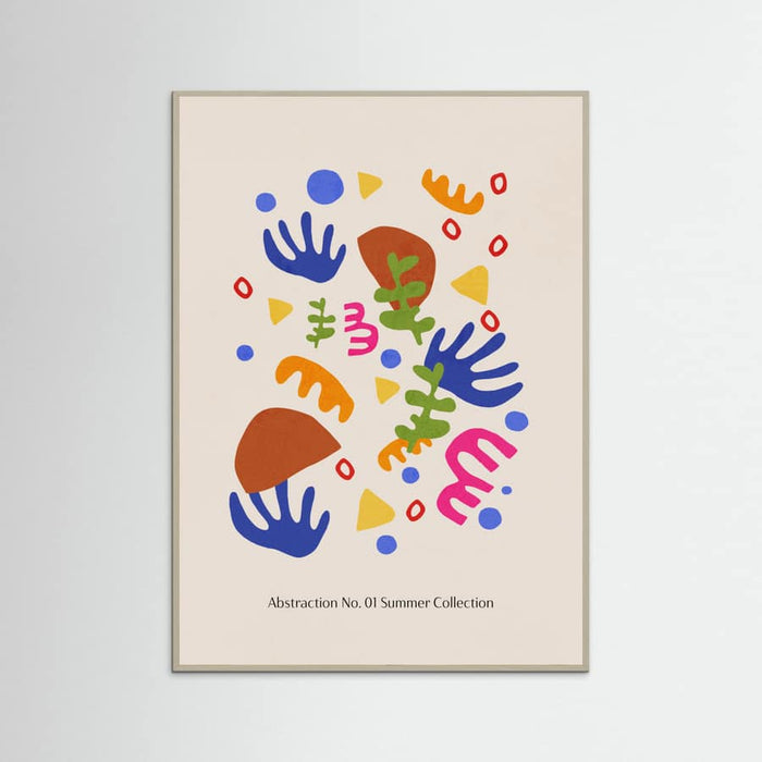 Grey Wood Abstraction Summer Collection Poster
