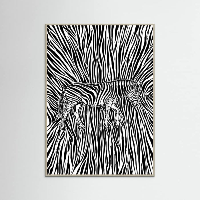 African Zebra striped camouflage -juliste – juliste ja taidepainatus