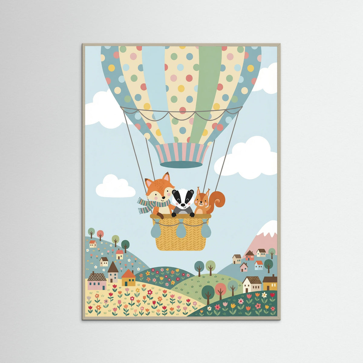 Grey Wood Animal Adventure Train