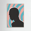 Anonymous Portrait In Neon Lights -juliste – juliste ja taidepainatus