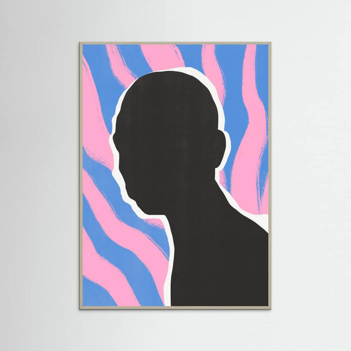 Poster Anonymous Portrait In Stripes – poster e stampa artistica