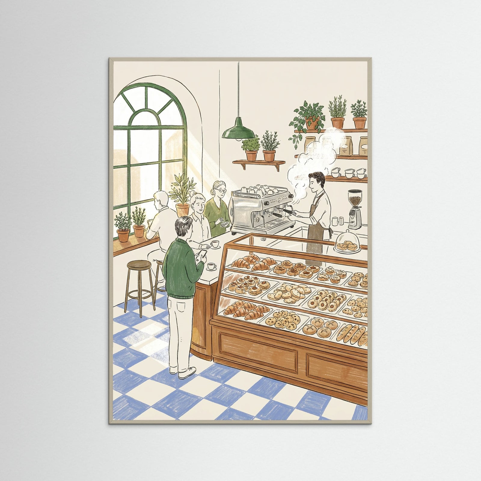 Grey Wood Antico Caff Scene