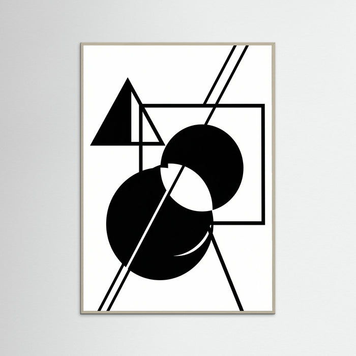 Grey Wood Art Print Beige