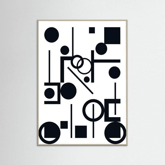 Grey Wood Art Print Beige