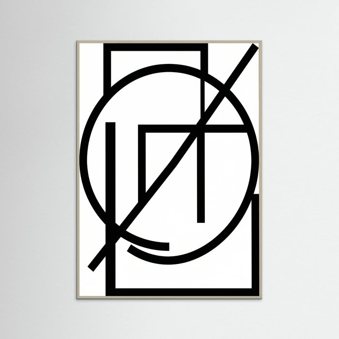 Grey Wood Art Print Beige
