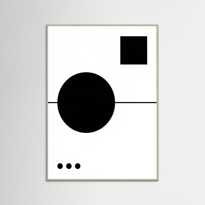 Grey Wood Art Print Beige