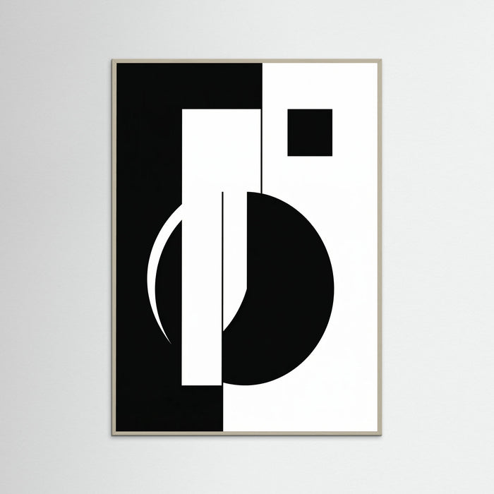 Grey Wood Art Print Beige