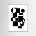Grey Wood Art Print Beige