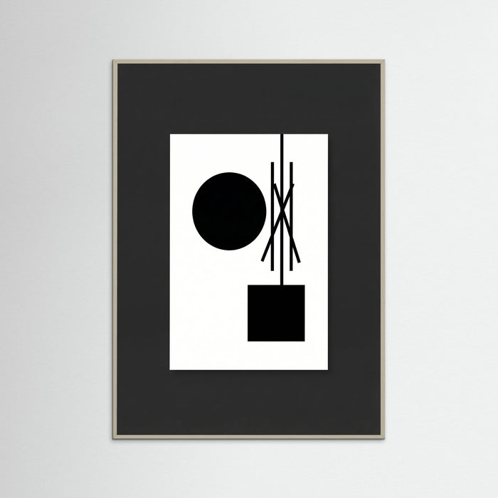 Grey Wood Art Print Beige