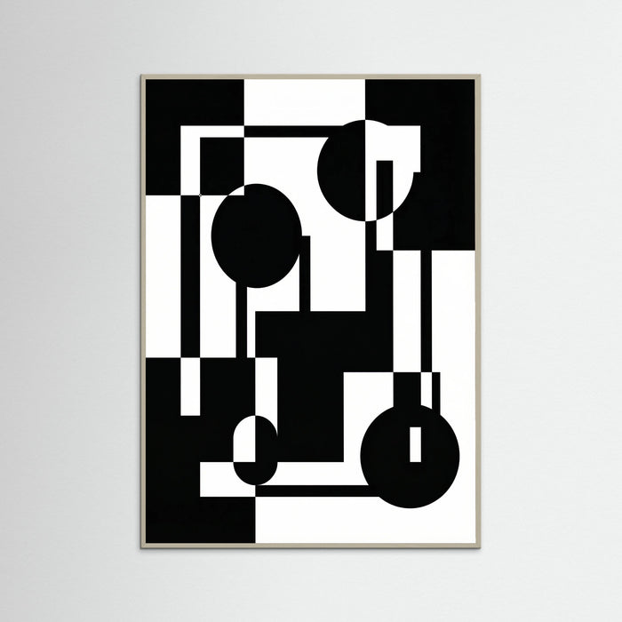 Grey Wood Art Print Beige
