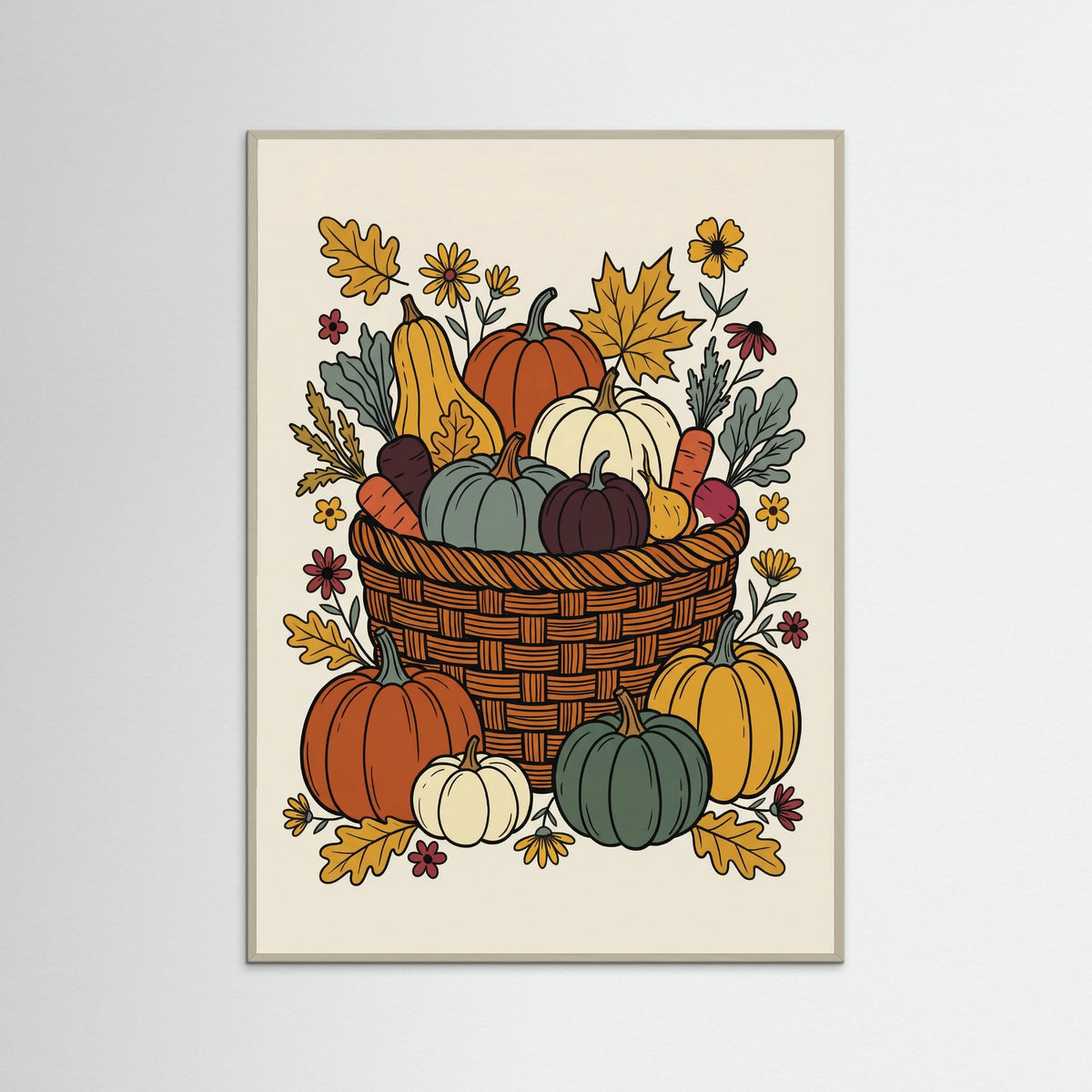 Grey Wood Autumn Botanical Charm