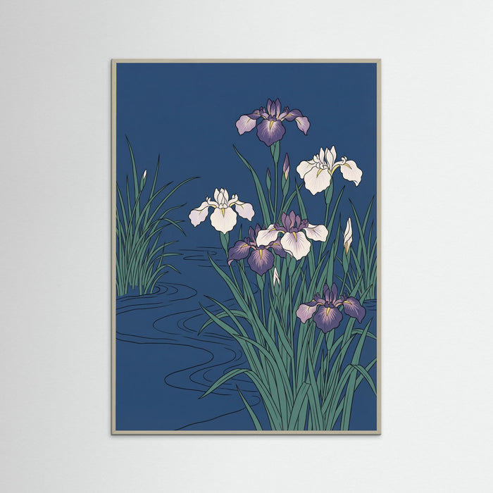 Grey Wood Azure Peonies