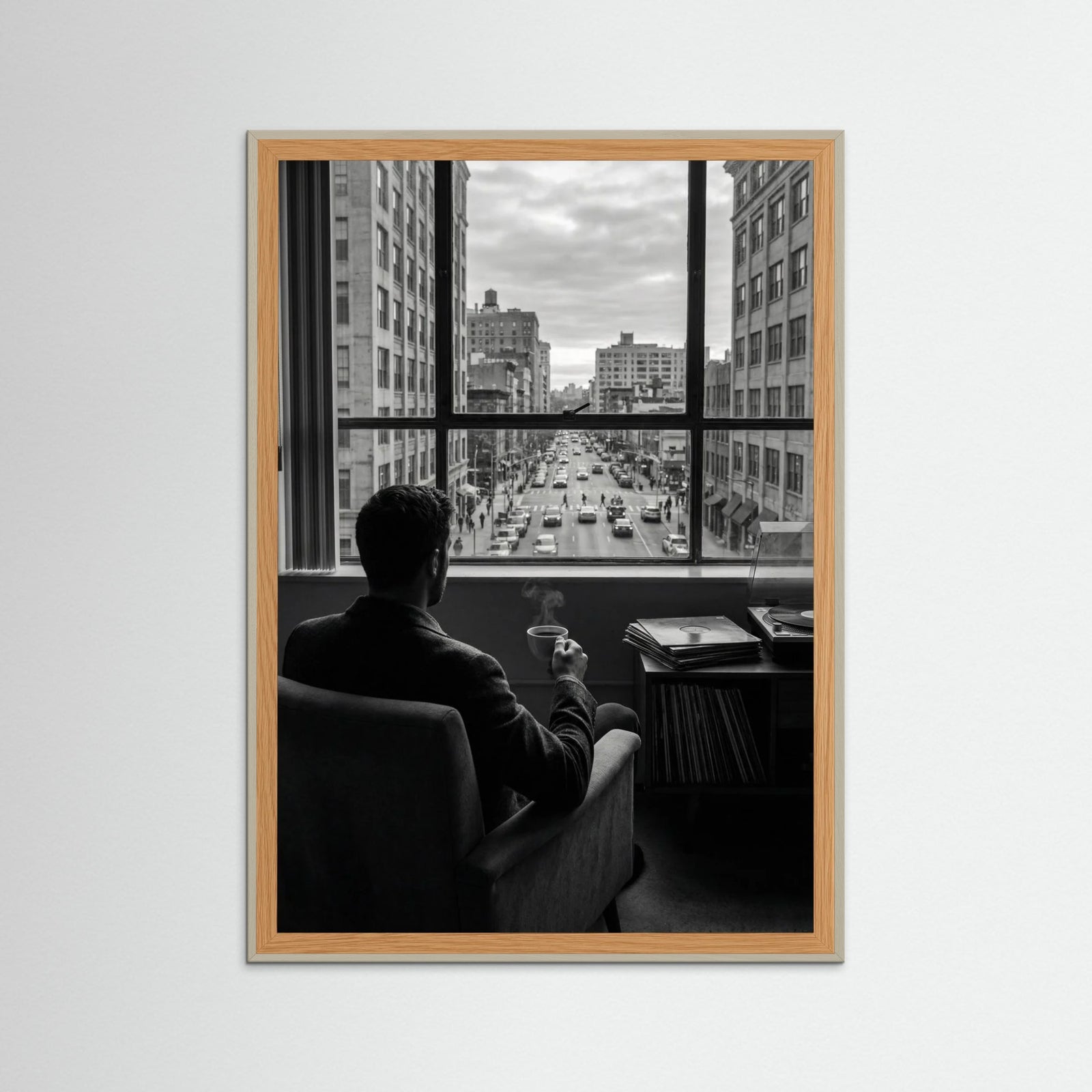 Grey Wood Balcony Serenity