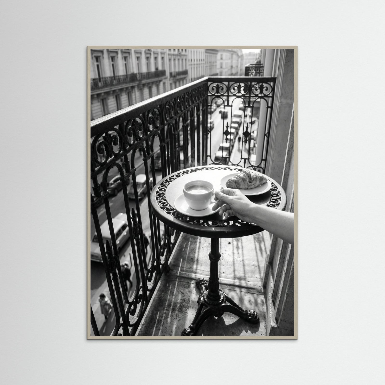 Grey Wood Balcony Serenity