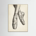 Grey Wood Ballet Dancer Study