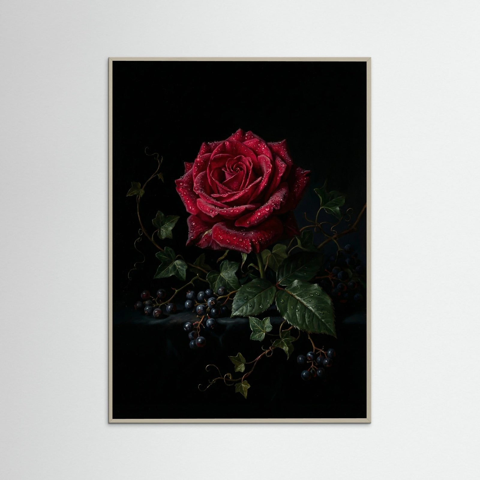 Grey Wood Baroque Bloom