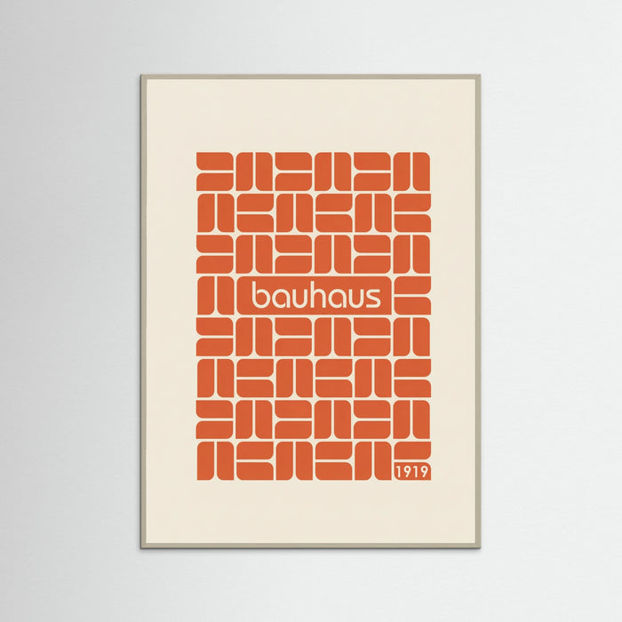 Grey Wood Bauhaus Grid Design