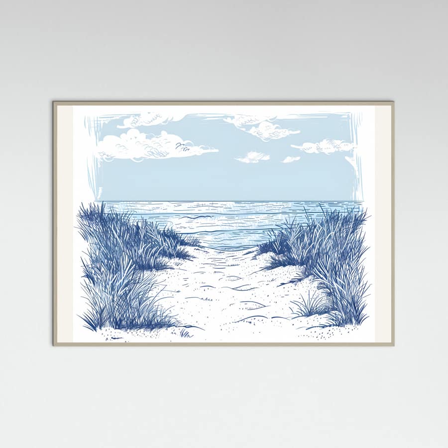 Beach Walk Poster – poster and art print