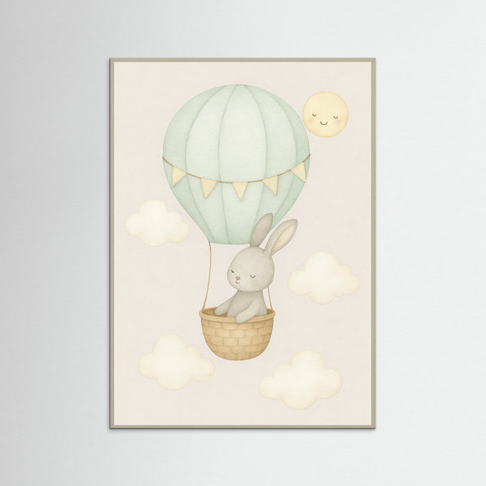 Grey Wood Bear Hot Air Balloon