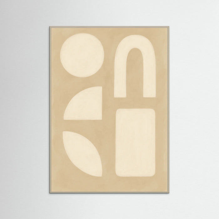 Grey Wood Beige Swirls