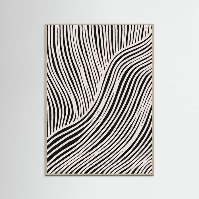 Beige Wave Pattern Poster – poster and art print