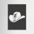Black Cowboy Hat Poster – plakat og kunsttryk