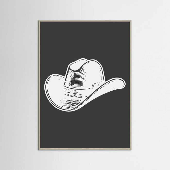 Black Cowboy Hat Poster – plakat og kunsttryk