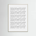 Black Howdy -juliste – juliste ja taidepainatus