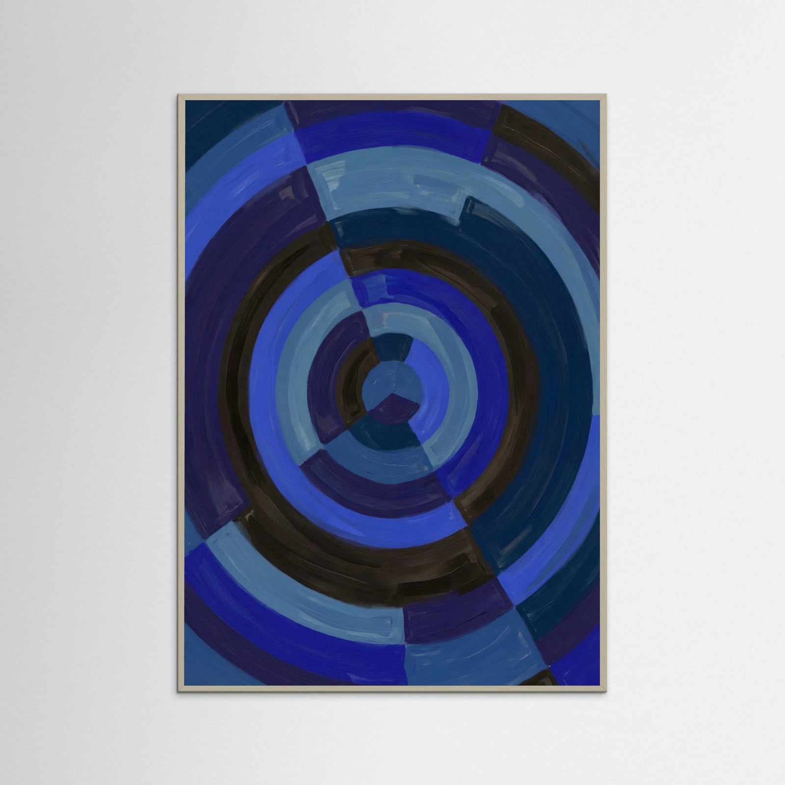 Grey Wood Blue Harmonic Geometry