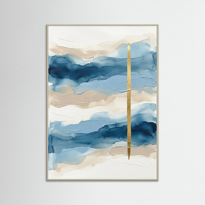 Blue Horizon Blocks – póster e impresión artística