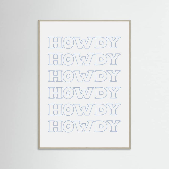 Plakat Blue Howdy – plakat i druk artystyczny
