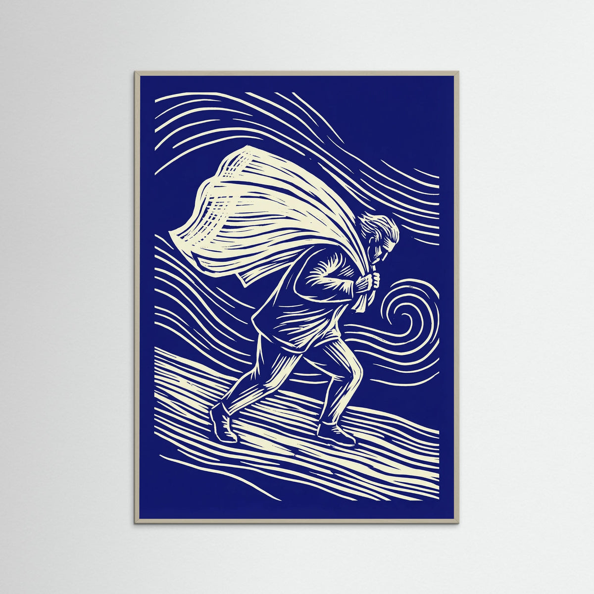 Grey Wood Blue Pursuit