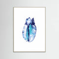 Blue Seashell On White Background No5 Poster – Poster und Kunstdruck