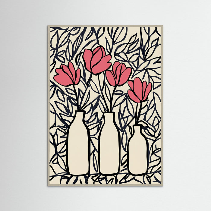 Grey Wood Blushing Bloom Trio