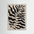 Grey Wood Bohemian Frond Abstract