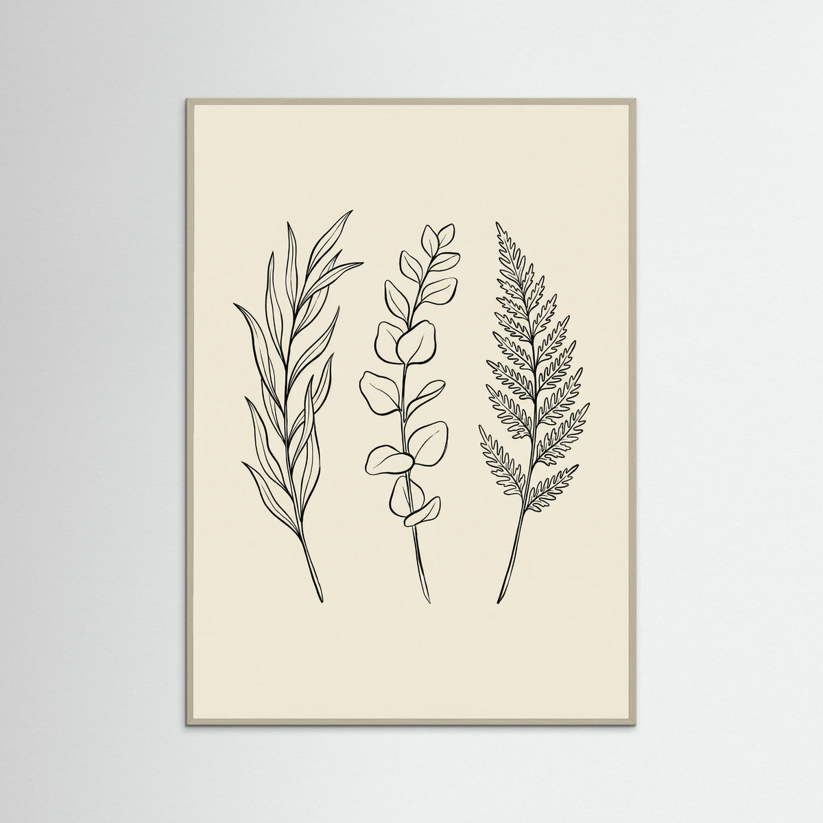 Grey Wood Botanical Bloom