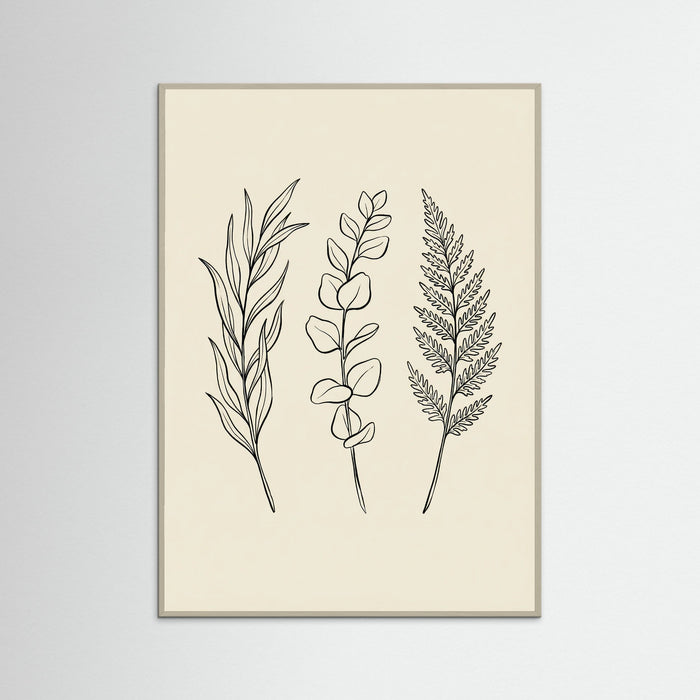 Grey Wood Botanical Bloom