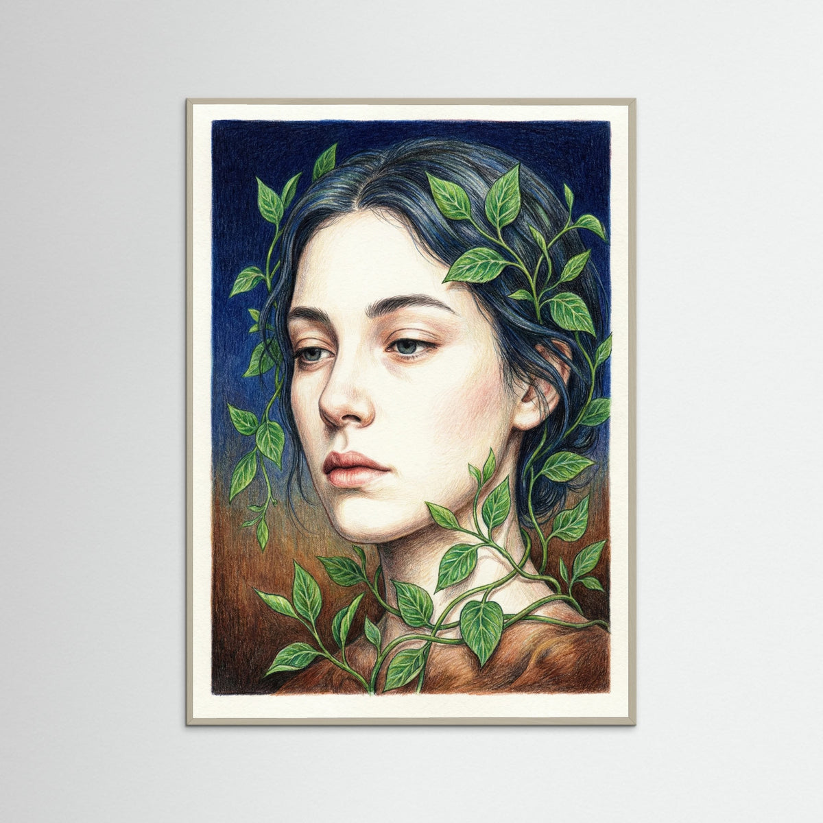 Grey Wood Botanical Embrace