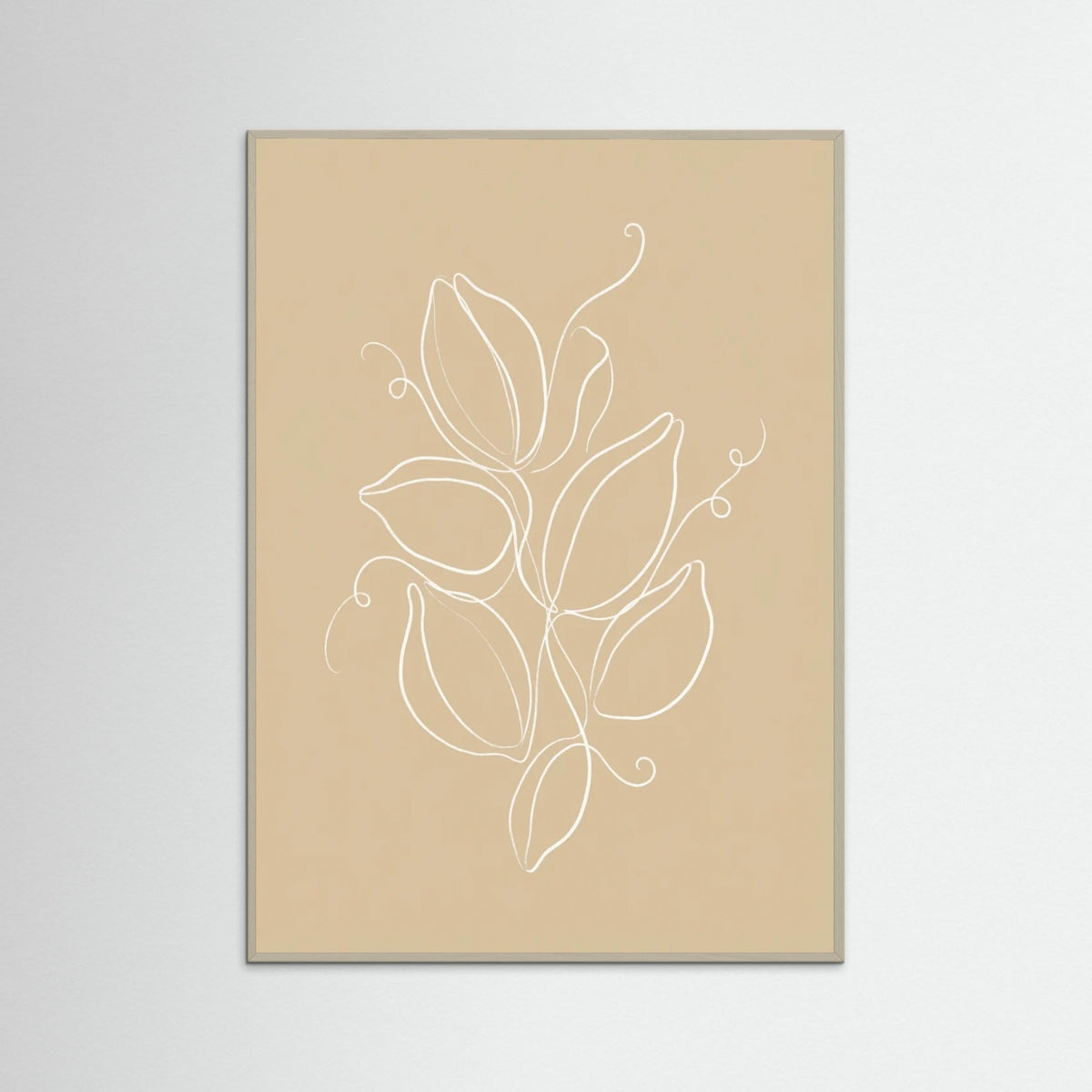 Grey Wood Botanical Simplicity