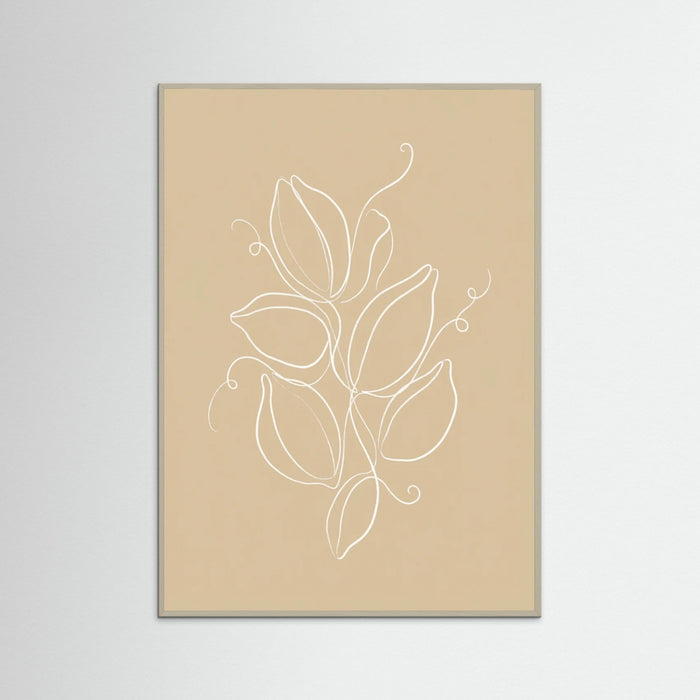 Grey Wood Botanical Simplicity