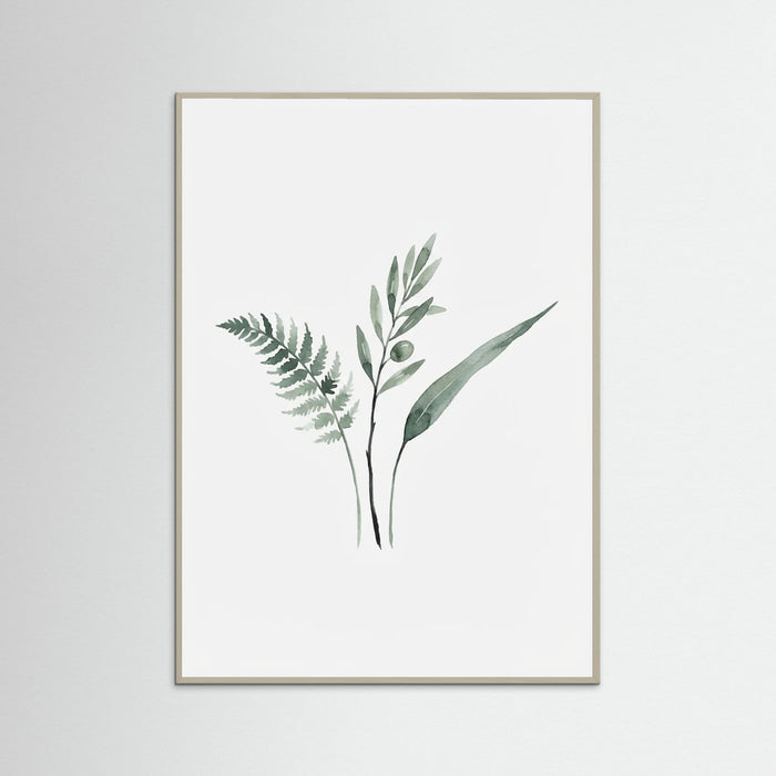 Grey Wood Botanical Simplicity