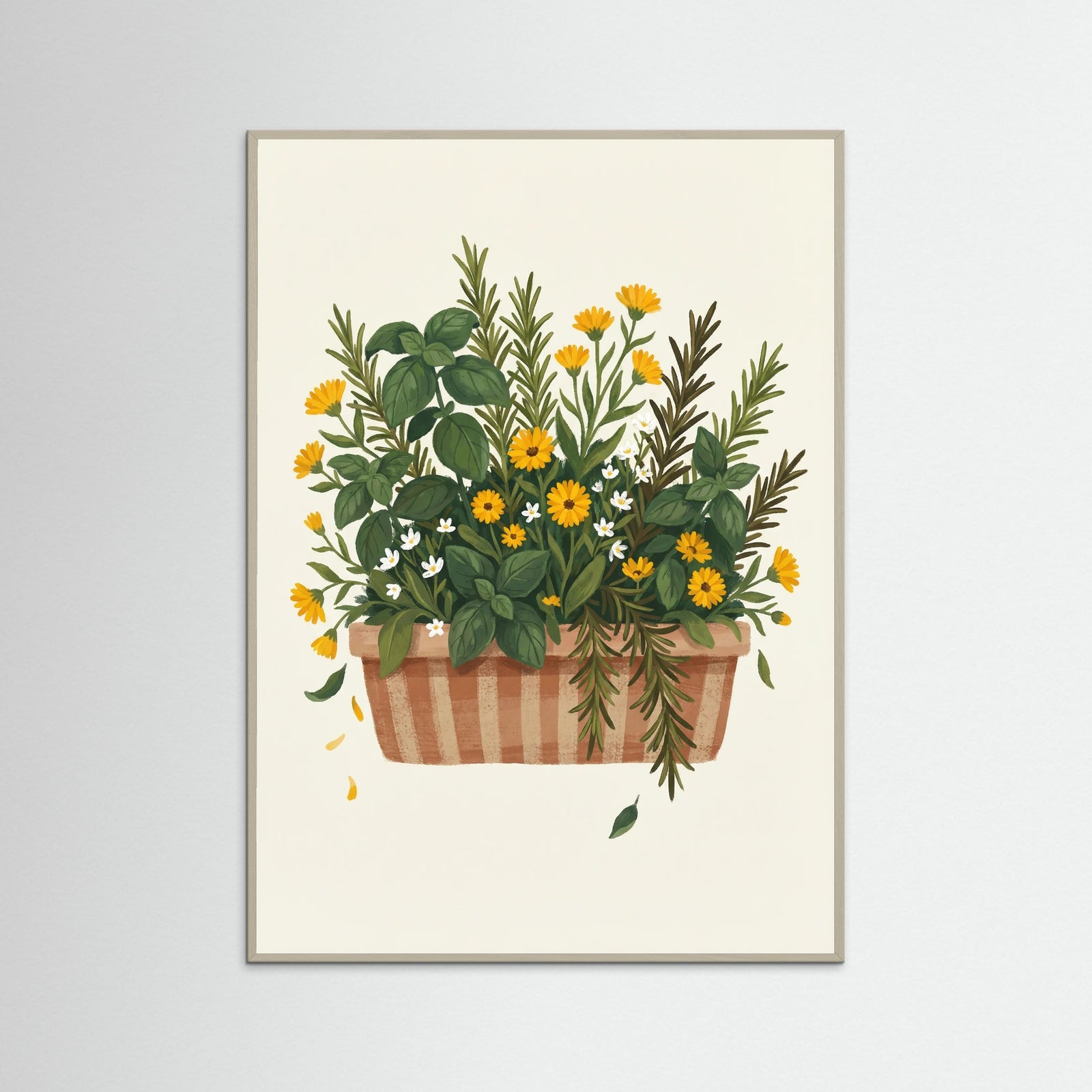 Grey Wood Botanical Still Life