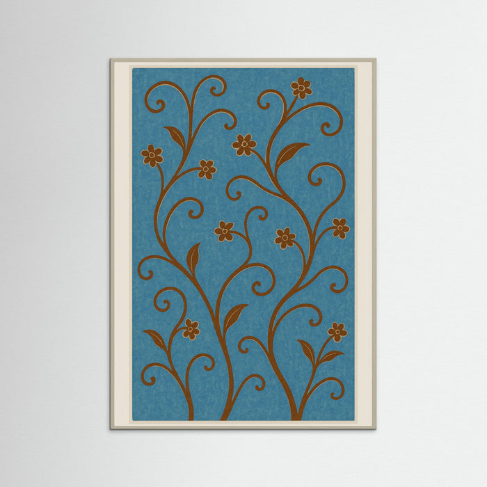 Grey Wood Botanical Vines