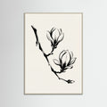 Grey Wood Brushstroke Blooms