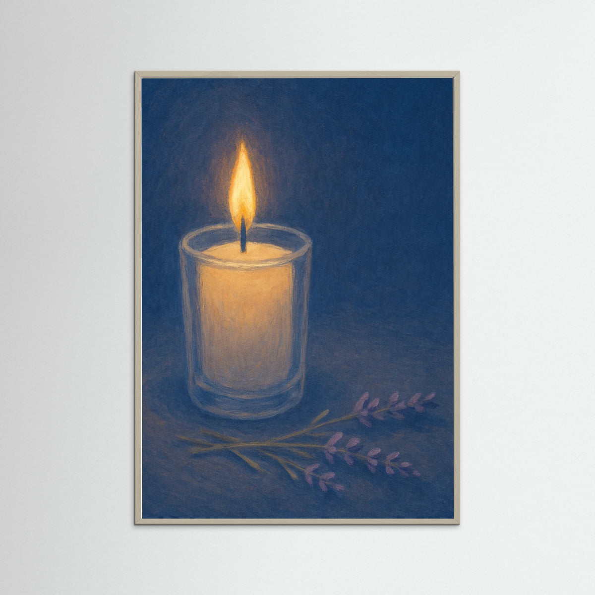 Grey Wood Candlelight Evening