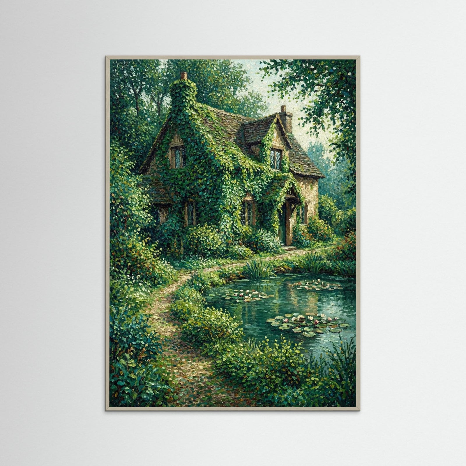 Grey Wood Castle by Lake