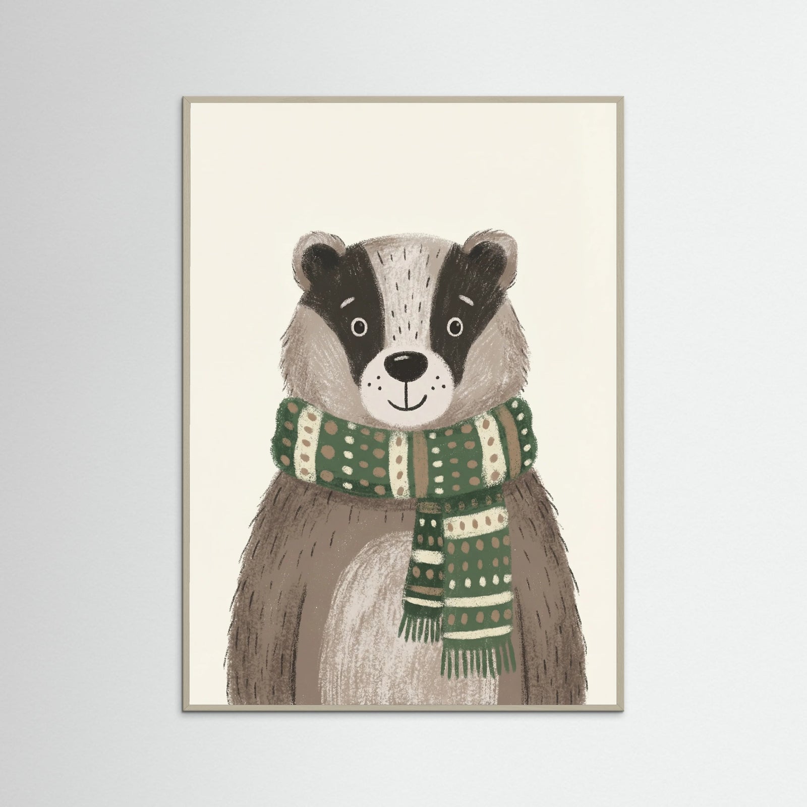 Grey Wood Celebration Bear