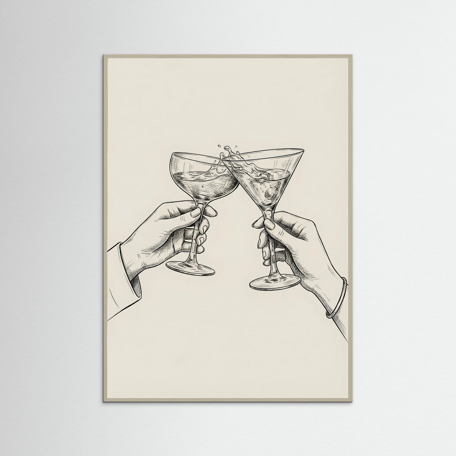 Grey Wood Cheers Together