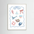 Coastal Collage Poster – poster and art print