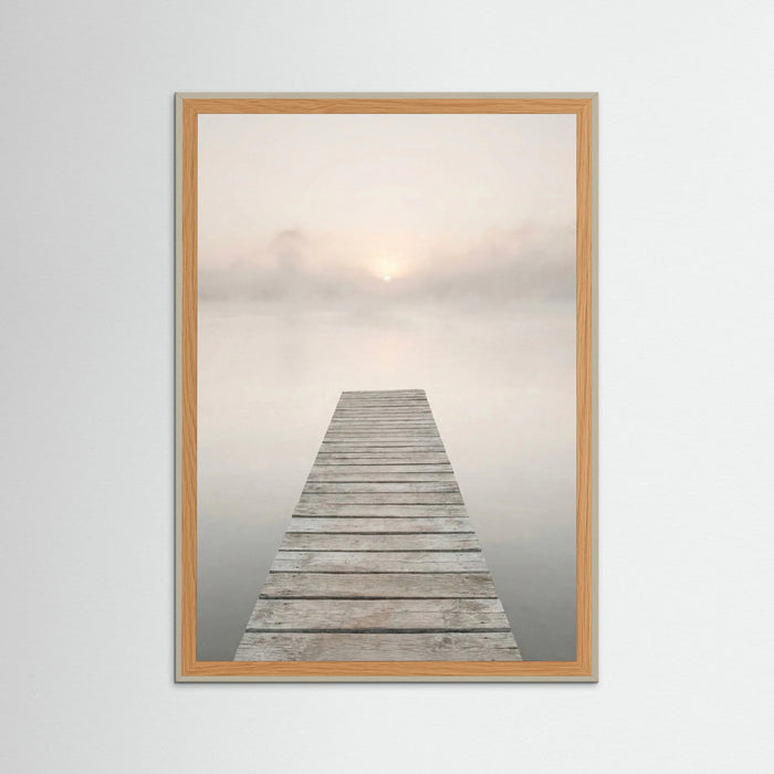 Grey Wood Coastal Serenity